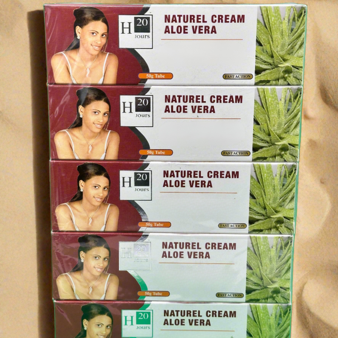 H20 Jours Naturel Cream Aloe Vera 50g pack of 10