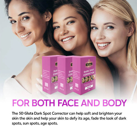 5D Gluta Dark Spot Corrector Skin Care Set Penetrate Deeply Into The Skin Remove Acne Age Sun Marks Freckles