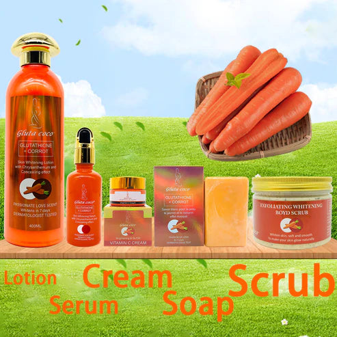 Gluta Co Carrot Glutathione+ Exfoliating Whitening Body Scrub