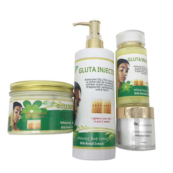 Gluta Injection Lightning Skin In 2 Weeks with Herbal Extra for Body-Facial Reduces Acne Scars Age Spots