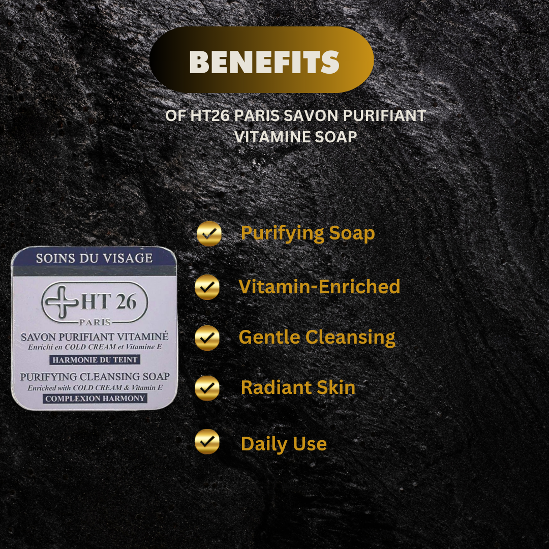 HT26 paris Savon Purifiant Vitamine soap 5.29oz