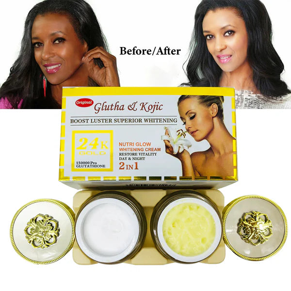 24K Gold Gluta Kojic Whitening Face Cream