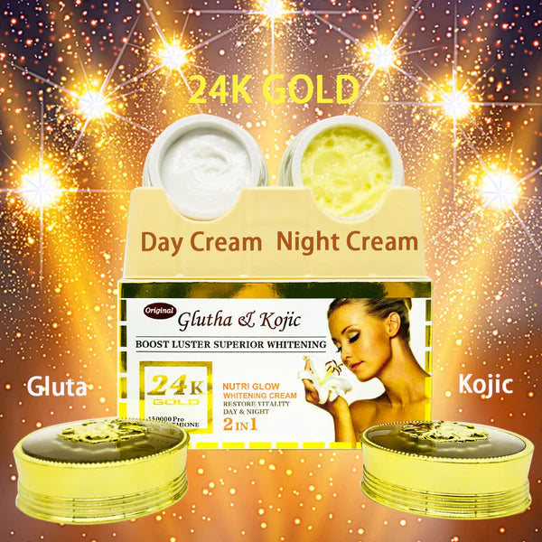 24K Gold Gluta Kojic Whitening Face Cream