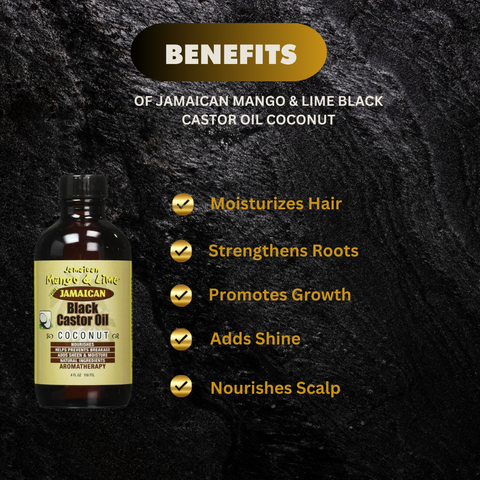 Jamaican Mango & Lime Black Castor Oil Coconut 4oz
