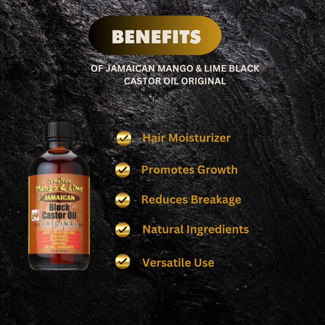 Jamaican Mango & Lime Black Castor Oil Original 4oz