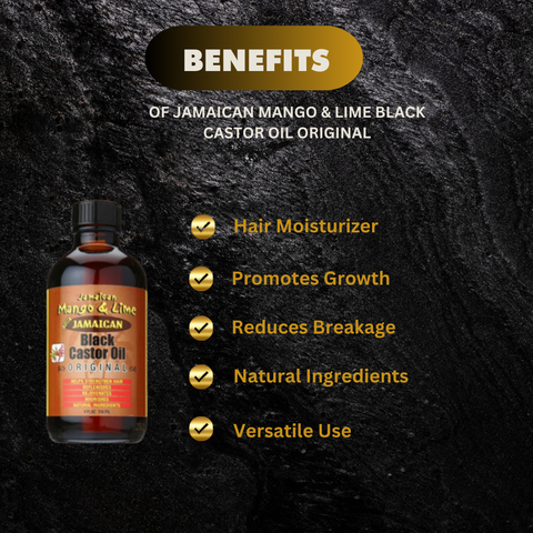 Jamaican Mango & Lime Black Castor Oil Original 4oz