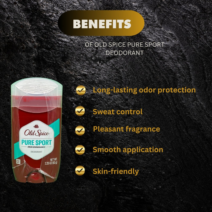 Old Spice Pure Sport Deodorant 63g ( pack of 3 )