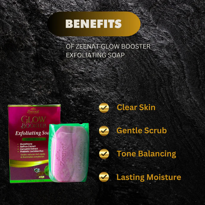 Zeenat Glow Booster Exfoliating Soap 200g