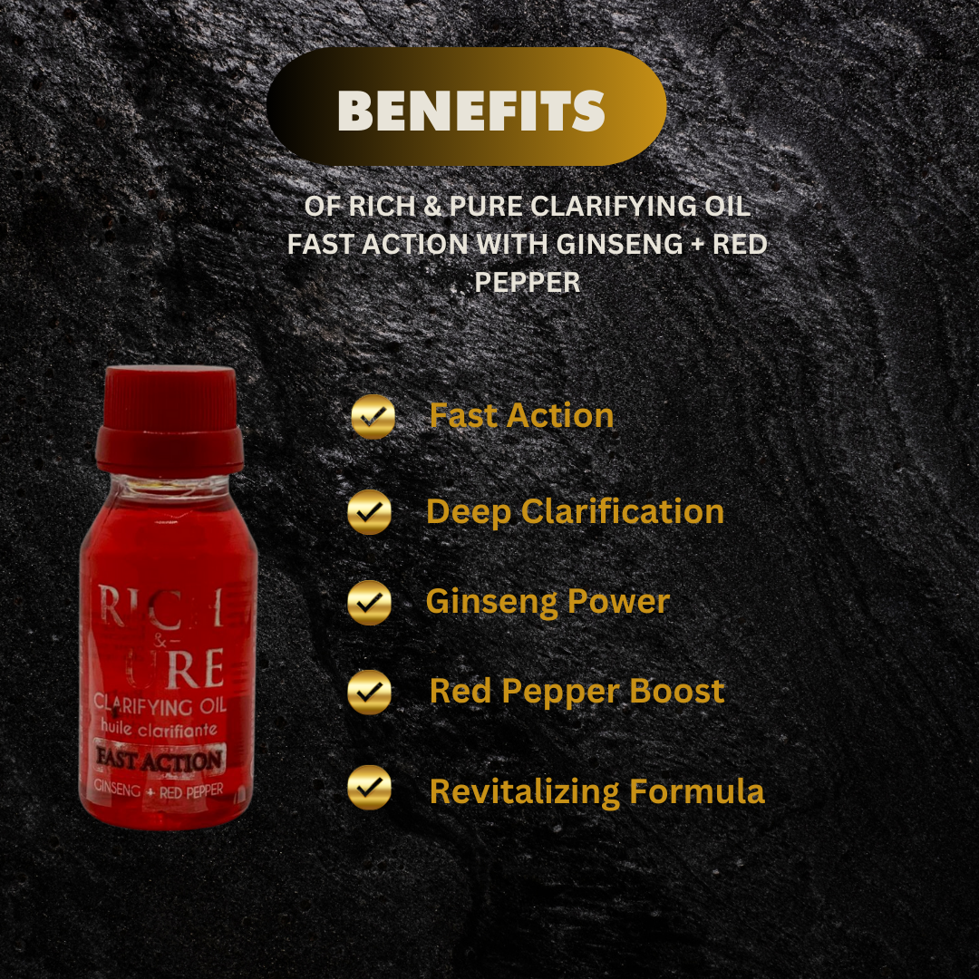 RICH & PURE Clarifying OIL Fast Action with Ginseng + Red Pepper 60 ml