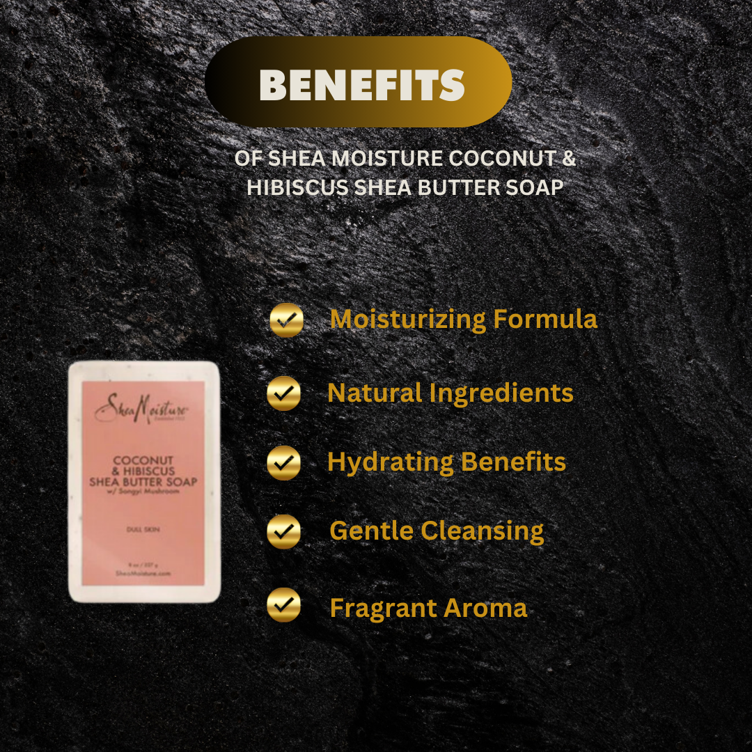 Shea Moisture Coconut & Hibiscus Shea Butter Soap 8oz | 227g
