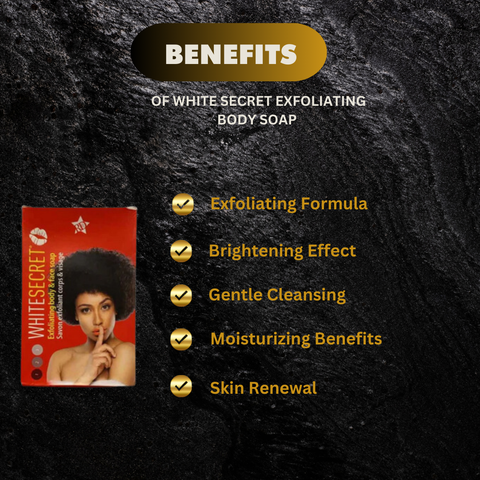 White Secret Exfoliating Body Soap 190G