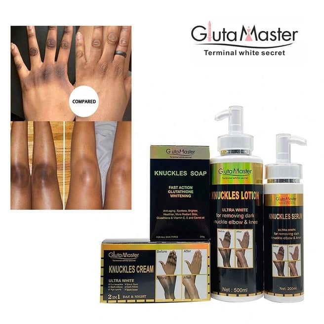 Gluta Master Terminal White Skin Care Set Ultra White By Removing Dark Spot for Knuckle &Toes Elbow & Knee