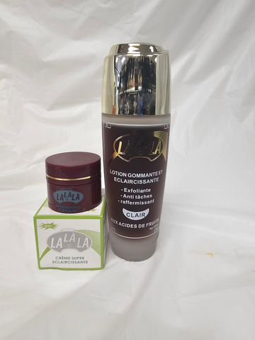 Lalala Lightening lotion and Face Cream