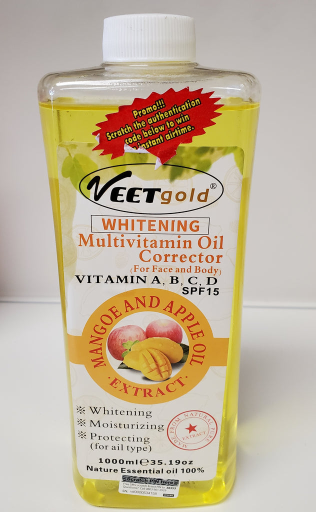 VEETgold WHITENING MULTIVITAMIN OIL CORRECTOR FOR FACE AND BODY VITAMIN