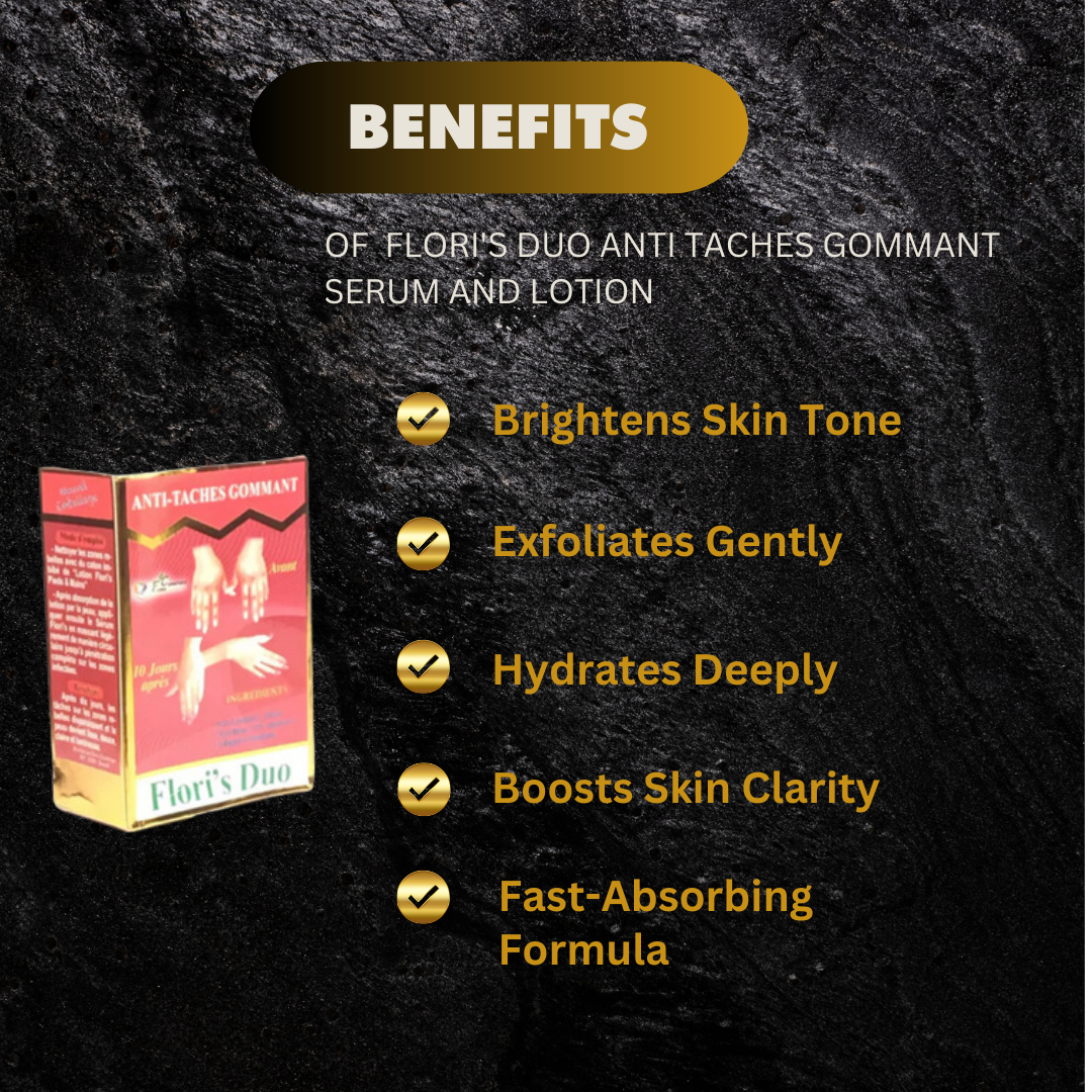 Flori's Duo Anti Taches Gommant Serum and Lotion